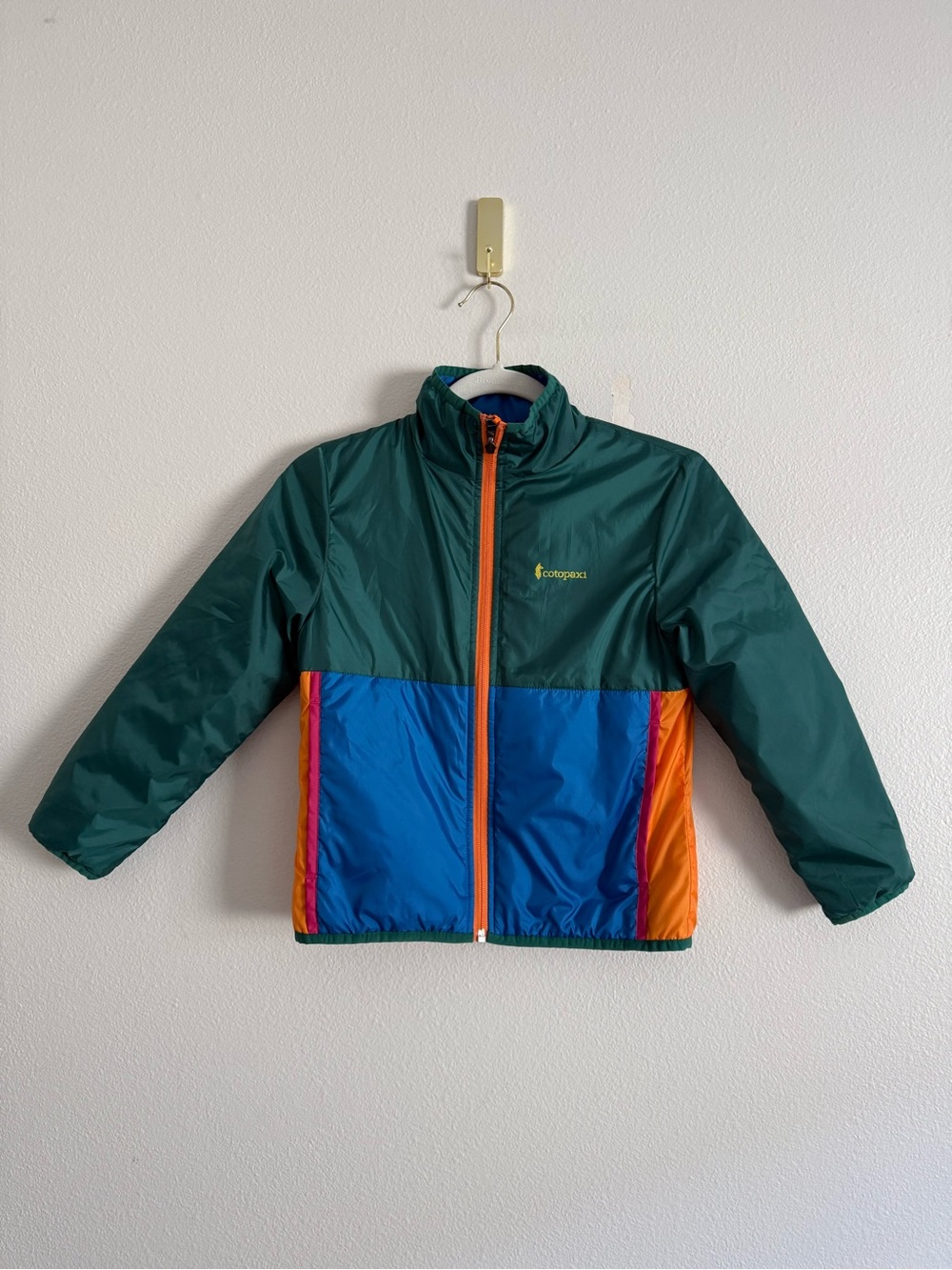 Cotopaxi Teca CAlido insulated reversible jacket in Treehouse kids Sz M